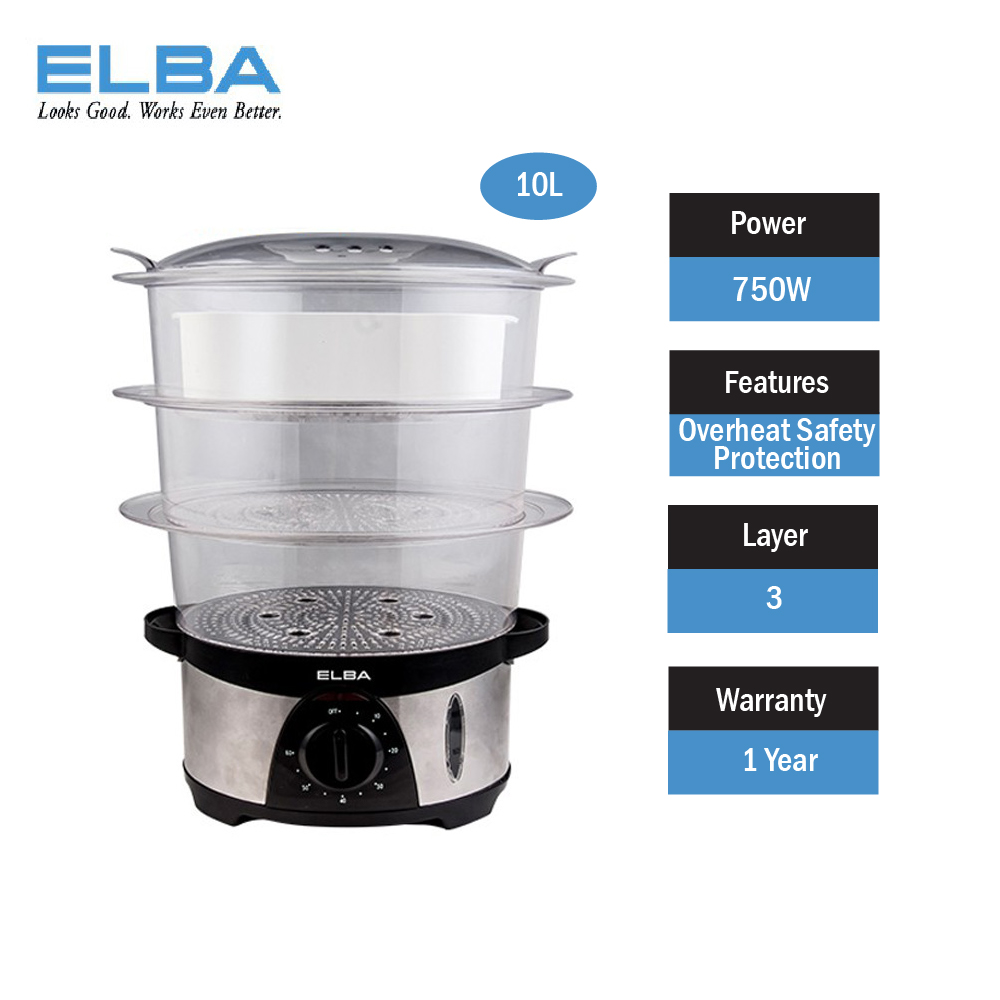 Elba EFSG1035(SS) Food Steamer